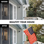 Load image into Gallery viewer, G128 Combo Pack: 6 Ft Tangle Free Aluminum Spinning Flagpole (Silver) &amp; USA TeaStained Flag 3x5 Ft, ToughWeave Pro Series Embroidered 420D Polyester  Pole with Flag Included