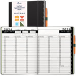 Load image into Gallery viewer, 2026 Hardcover Appointment Book Planner 8.5x11 inch Black Large Tabbed Daily Hourly Weekly Planner Schedule Book 15 Minute time Slots Business &amp; Personal Planner Jan 2026 Dec 2026 Black