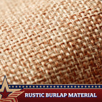 Load image into Gallery viewer, G128  2 Pack: USA Tea Stained Pleated Fan Flag 1.5x3FT Burlap Embroidered Polyester Stars and Stripes
