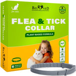 Load image into Gallery viewer, Natural Flea &amp; Tick Collar for Cats 6 Months Control of Best Prevention &amp; Safe Treatment Anti Fleas and Ticks Essential Oil Repellent (1 Pack)