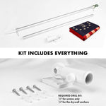 Load image into Gallery viewer, Combo Pack 6 Ft Tangle Free Aluminum Spinning Flagpole Silver Betsy Ross 1776