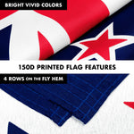 Load image into Gallery viewer, Combo Pack 6 Ft Tangle Free Spinning Flagpole WhiteNew Zealand Flag 3x5 ft