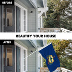 Load image into Gallery viewer, G128 Combo Pack: 6 Ft Tangle Free Aluminum Spinning Flagpole (White) &amp; Vermont VT State Flag 3x5 Ft, LiteWeave Pro Series Printed 300D Polyester  Pole with Flag Included