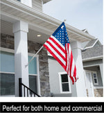 Load image into Gallery viewer, Two Position Fixed Wall Mount Bracket For Flag (NO Flagpole, NO Flag included)
