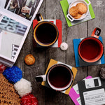 Load image into Gallery viewer, 6 PCS Silicone Floppy Disk Coaster For Tables, Drink Coasters for Tabletop Protection Cheerful Funny Coasters Suitable