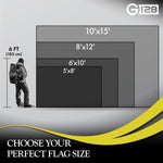 Load image into Gallery viewer, G128 3 Pack: Florida FL State Flag  6x10 Ft  StormFlyer Series Embroidered 220GSM Spun Polyester  Embroidered Design, Indoor/Outdoor, Brass Grommets, Heavy Duty, All Weather