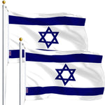 Load image into Gallery viewer, Israel Israeli Flag 3x5 Ft 2Pack Printed Polyester By G128