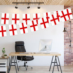 Load image into Gallery viewer, G128 England English Bunting Banner  Flag 8.2 x 5.5 Inch, Full String 33 Feet  Printed 150D Polyester, Decorations For Bar, School, Festival Events Celebration