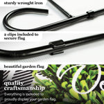 Load image into Gallery viewer, Combo Pack Garden Flag Stand Black 36x16 in Garden Flag 12x18 in Everyday