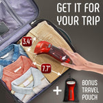 Load image into Gallery viewer, Clothing Steamer Travel Size Vacation Red Steam Iron Handheld Portable Garment