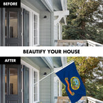 Load image into Gallery viewer, G128 Combo Pack: 6 Ft Tangle Free Aluminum Spinning Flagpole (White) &amp; Idaho ID State Flag 3x5 Ft, LiteWeave Pro Series Printed 300D Polyester  Pole with Flag Included