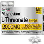 Load image into Gallery viewer, Magnesium L Threonate Magnesium Supplement 400mg Softgels   High Absorption for Better Sleep Muscle and Brain Support   Stress Relief   for Memory and Focus   Health Supplement   Pineapple 60 Count