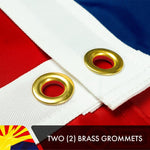 Load image into Gallery viewer, Arizona AZ State Flag 3x5 Ft 2Pack Doublesided Embroidered Polyester By G128