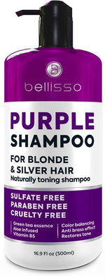 Load image into Gallery viewer, Purple Shampoo   Toner for Blonde Hair   For Color Treated Bleached Silver