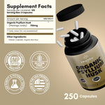 Load image into Gallery viewer, Zealthy Life   Psyllium Husk Capsules All Natural Psyllium Husk Fiber Psyllium Husk Capsule for Gut Health Non GMO &amp; Gluten Free 250 Vegan Capsules   Pack of 2