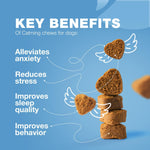 Load image into Gallery viewer, Hemp Calming Chews for Dogs Anxiety Relief L Theanine Chamomile Extract