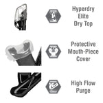 Load image into Gallery viewer, Sport Adult Serene Mask and Dry Snorkel Combo with Reusable Travel Bag