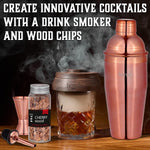 Load image into Gallery viewer, Bartender Kit with Bamboo Stand Bar Set with Cocktail Shaker Bartending Kit with Essential Bar Accessory Tools 13 pcs Pink Gold