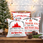 Load image into Gallery viewer, Christmas Decoration Farmhouse Cookie &amp; Pine Spruce Waterproof Throw Pillow 18 x 18 in Set of 4, Beautiful Cushion Covers for Christmas Sofa Couch Decoration, Pillow Insert Included