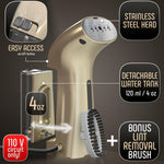 Load image into Gallery viewer, Clothing Steamer Travel Size Vacation Essentials Handheld Gold Steam Iron