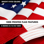 Load image into Gallery viewer, G128  6 Feet Tangle Free Spinning Flagpole (Black) American USA Brass Grommets Printed 3x5 ft (Flag Included) Aluminum Flag Pole
