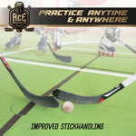 Load image into Gallery viewer, Swedish Stickhandling Balls   Unfinished Hardwood No Bounce Floorball Training Equipment   for Floor Dribbling Skills Dekes Fakes &amp; Ball Handling Drills   2 Inch Diameter