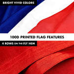 Load image into Gallery viewer, G128  6 Feet Tangle Free Spinning Flagpole (White) France Brass Grommets Printed 3x5 ft (Flag Included) Aluminum Flag Pole
