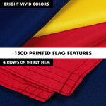Load image into Gallery viewer, Flag Pole 6FT Silver Tangle Free &amp; Chad Chadian Flag 3x5 Ft Combo Printed 150D Polyester By G128