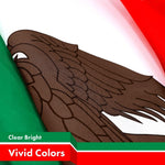 Load image into Gallery viewer, G128 Mexico Mexican Flag  2x3 Ft  LiteWeave Pro Series Printed 150D Polyester  Country Flag, Indoor/Outdoor, Vibrant Colors, Brass Grommets, Thicker and More Durable Than 100D 75D Polyester