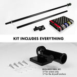 Load image into Gallery viewer, G128 Combo Pack: 6 Ft Tangle Free Aluminum Spinning Flagpole (Black) &amp; Thin Line First Responders American Flag 3x5 Ft, LiteWeave Pro Series Printed 150D Polyester  Pole with Flag Included