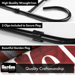 Load image into Gallery viewer, G128 Combo Pack: Garden Flag Stand Black 36x16 Inch &amp; Garden Flag Welcome Sleeping Puppy 12x18 Inch
