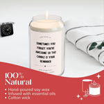 Load image into Gallery viewer, 14oz Scented Candle Jar Pink Grapefruit Soy Candle with You are Awesome Message