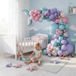 Load image into Gallery viewer, Mermaid Balloon Garland Arch Kit Under the Sea Party Decorations with Pastel Pink Blue Purple Gold Balloons Shell &amp; Tail Foil Balloons Ocean Theme Birthday Baby Shower Décor