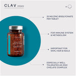 Load image into Gallery viewer, Zinc Bisglycinate 25mg 180 Tablets 6 Months Supply Natural Chelated Zinc