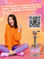 Load image into Gallery viewer, Rose Gold Hookah Set 2 Hose   YADO Square Hookah To Go with Hookah Charcoal Holder Heat Management Device and Big Rose Silicone Hookah Bowl and Bag for Shisha Portable Hookah Set with Everything