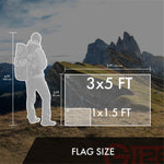 Load image into Gallery viewer, USA American Flag 1x1.5 Ft 5Pack Embroidered Polyester By G128