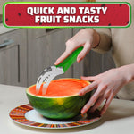 Load image into Gallery viewer, Watermelon Slicer Cutter Tool – Durable Stainless Steel Blade Watermelon Cutter with Ergonomic Handle  Slice or Cube Cantaloupe &amp; Honeydew Quick Mess Free Prep for Summer Snacks Parties &amp; BBQs