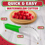 Load image into Gallery viewer, Watermelon Slicer Cutter Tool – Durable Stainless Steel Blade Watermelon Cutter with Ergonomic Handle  Slice or Cube Cantaloupe &amp; Honeydew Quick Mess Free Prep for Summer Snacks Parties &amp; BBQs
