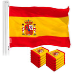 Load image into Gallery viewer, Spain Spanish Flag 3x5 Ft 10Pack 150D Printed Polyester By G128