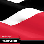 Load image into Gallery viewer, G128 3 Pack: Trinidad and Tobago Flag  3x5 Ft  LiteWeave Pro Series Printed 150D Polyester  Country Flag, Indoor/Outdoor, Vibrant Colors, Brass Grommets, Thicker and More Durable Than 100D 75D Polyester