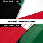 Load image into Gallery viewer, G128 Combo Pack: 6 Ft Tangle Free Aluminum Spinning Flagpole (Black) &amp; Kuwait Kuwaiti Flag 3x5 Ft, LiteWeave Pro Series Printed 150D Polyester  Pole with Flag Included