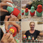 Load image into Gallery viewer, Unpainted Nesting Dolls DIY 7 Pcs Matryoshka Nesting Dolls Blank DIY Unfinished