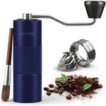 Load image into Gallery viewer, Manual Coffee Stainless Steel Blue Conical Burr Coffee Grinder Manual with