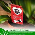 Load image into Gallery viewer, G128 Garden Flag &amp; Stand Forever in My Heart Pawprint Dog Memorial  4x8 Inch  Printed Blockout Polyester
