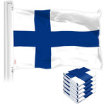Load image into Gallery viewer, Finland Finnish Flag 3x5 Ft 5Pack Printed 150D Polyester