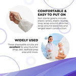 Load image into Gallery viewer, Disposable Isolation Gown X Large Pack of 10 White PPE Gowns Disposable Microporous 50 GSM Disposable Gowns Medical Protective Gown Disposable with Elastic Wrists Waist Neck Ties No Pockets