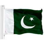 Load image into Gallery viewer, G128 Combo Pack: American USA Flag 3x5 Ft &amp; Pakistan Flag 3x5 Ft, Both Printed 150D Polyester, Indoor/Outdoor, Brass Grommets