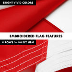 Load image into Gallery viewer, G128 Combo Pack: 6 Ft Tangle Free Aluminum Spinning Flagpole (Black) &amp; Alabama AL State Flag 3x5 Ft, ToughWeave Series Embroidered 300D Polyester  Pole with Flag Included
