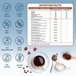 Load image into Gallery viewer, Instant Mushroom Coffee – 45 Servings  Arabica Coffee with 9 in 1 Adaptogenic Mushroom Powder Blend: Lion’s Mane Turkey Tail Reishi &amp; More  Energy Boost Anti Stress Immune Support  Low Caffeine No Added Sugars