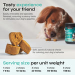 Load image into Gallery viewer, Pet Supplies Calming Chews for Dogs Chamomile Extract Soft Chews 180 Chews Beef